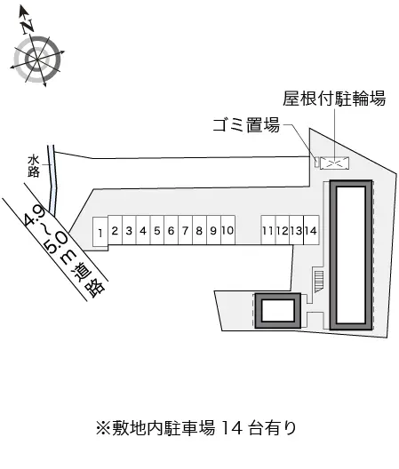 ★手数料０円★島田市稲荷４丁目　月極駐車場（LP）